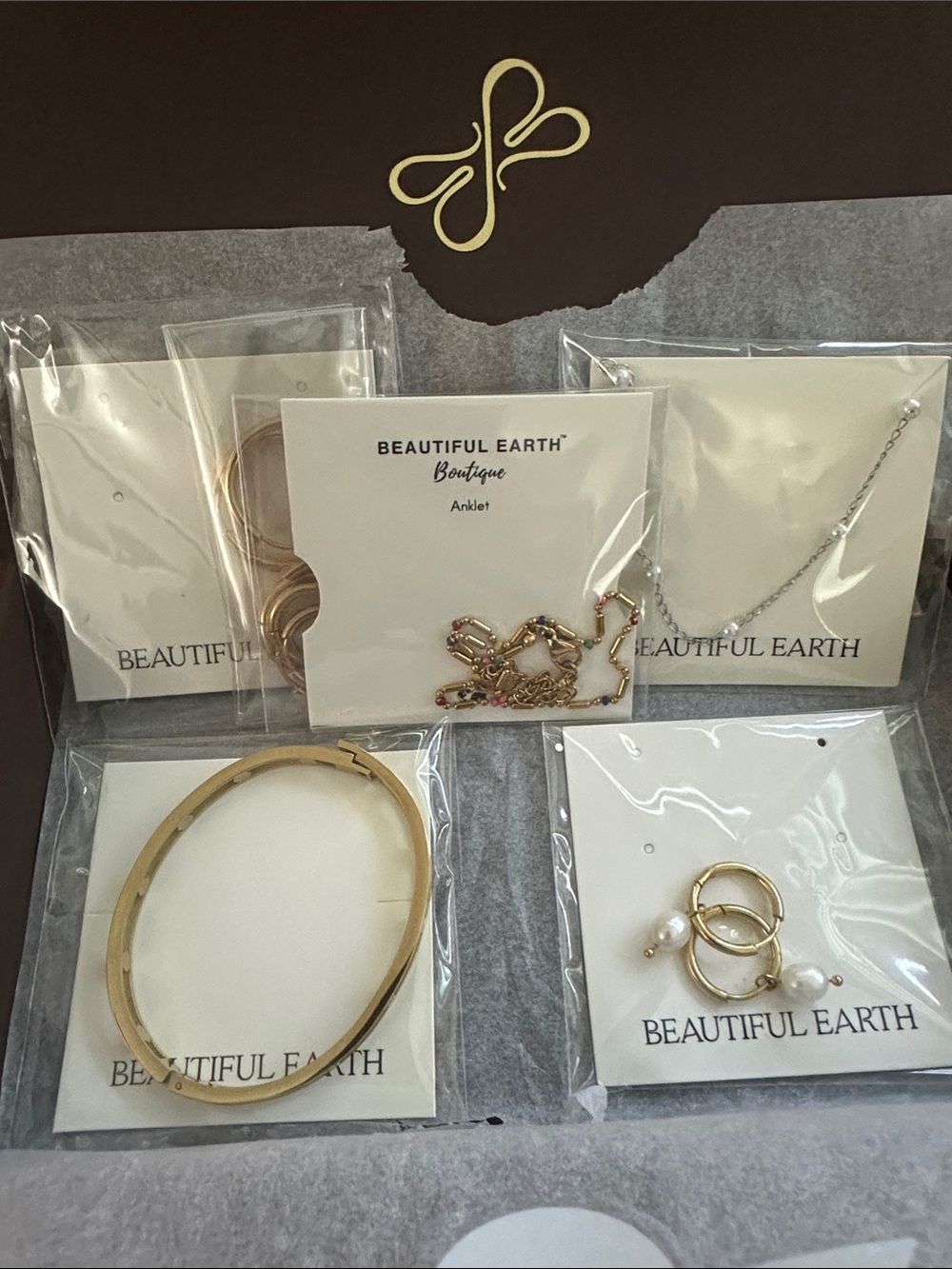 Gold Tone Jewelry Set